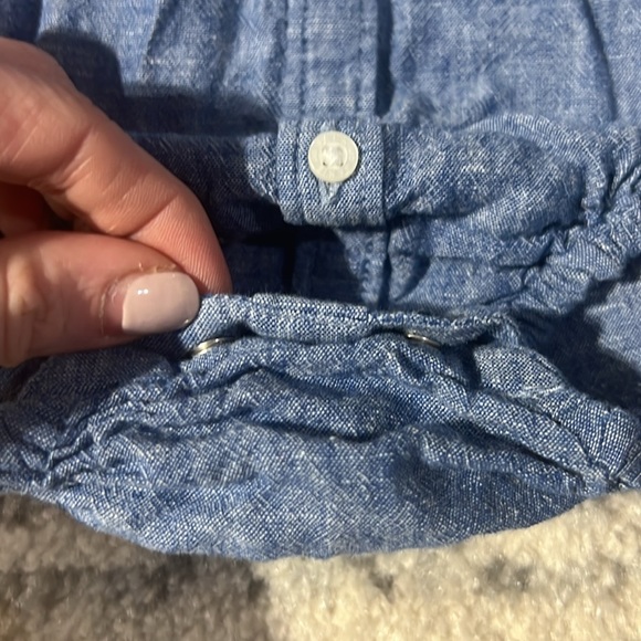 Janie and Jack 12-18 month Chambray Button Up - Picture 3 of 4